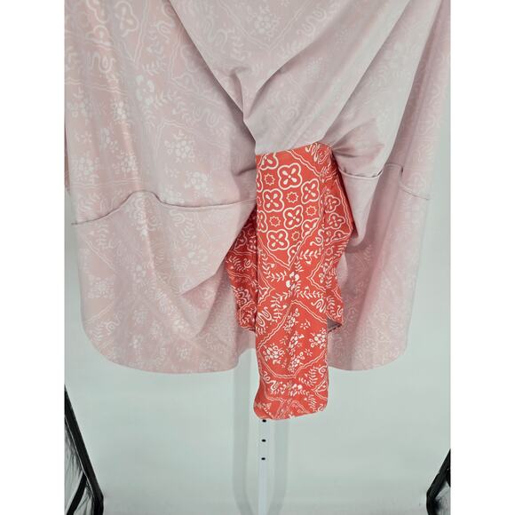 Bloomchic Womens Sz 14/16 One Piece Swimsuit Swim Dress Pink Bandana Print - Picture 5 of 6